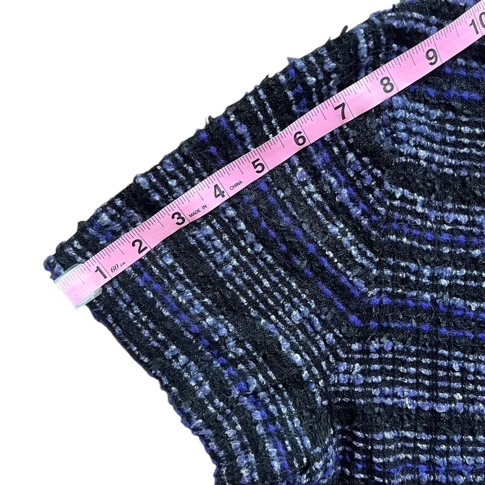 Kate Spade, Tweed Texture Knit Dress, Purple size XLarge.